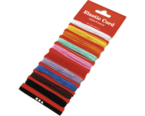Assortiment de cordons élastiques, chacun d''une longueur de 3,5 mètres