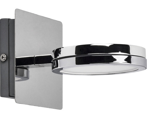 Applique de miroir/de salle de bains à LED alu/plastique IP44 6W 500 lm CCT teintes de blanc réglables 2700- 4000 K p 160 mm Aqua chrome