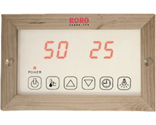 RORO Steuergerät mit digitaler Anzeige und Holzrahmen
