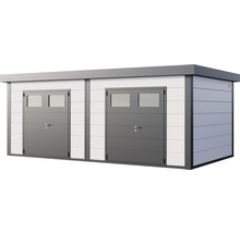 Gartenhaus Duo 6436 2 Doppeltüren 672 x 388 cm weiß