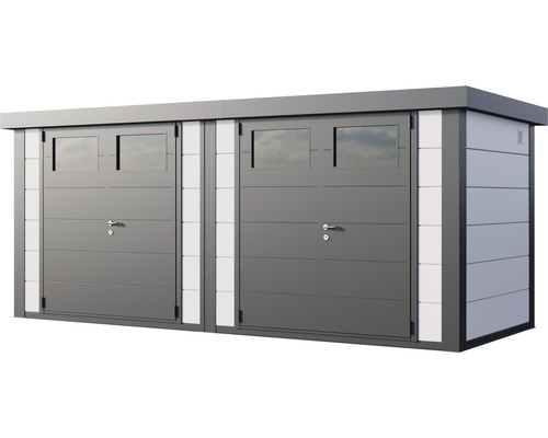 Metall Gerätehaus mit Doppeltür und Fenster