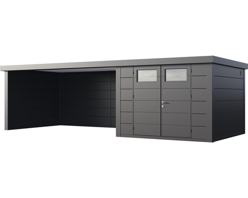 Abri de jardin avec abri voiture intégré