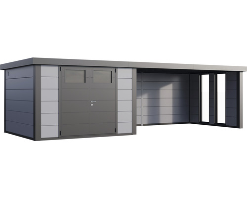 Gartenschrank mit Vordach zur Aufbewahrung von Gartengeräten und -möbeln