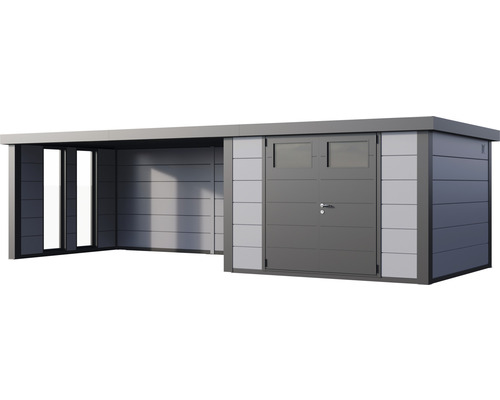 Metall Gerätehaus mit Anbau