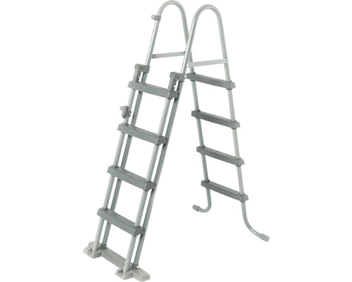 Poolleiter aus Metall mit Stufen