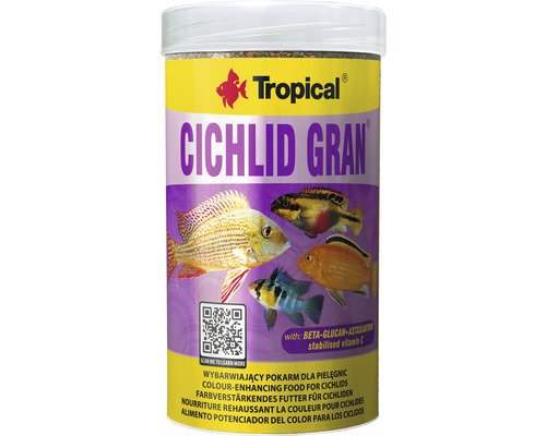 Nourriture granulée Tropical Cichlid Gran 250 ml nourriture pour Cichlidé