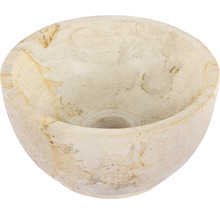 Vasque à poser Differnz travertin 40 x 40 cm avec revêtement 38.010.59