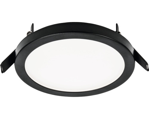 LED Einbauleuchte IP44 8W 540 lm 2700/4000K Ø 14,7/9 cm Aqua schwarz 230V