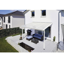 Terrassenüberdachung gutta Premium Acryl Klima blue 410,2 x 306 cm weiß