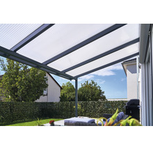 Terrassenüberdachung gutta Premium Acryl Klima blue 410,2 x 306 cm anthrazit