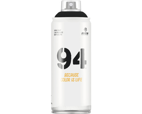 Peinture aérosol MTN Montana 94 RV-9011 Black 400 ml