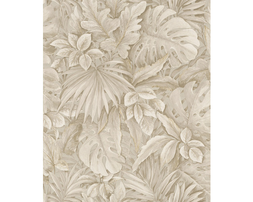 Vliestapete 33307 Botanica Blätter beige braun