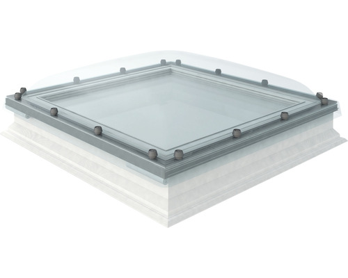 Fenêtre d'accès au toit pour toit plat Fakro DRC-C P2 100x100 cm Lucarne en verre et métal