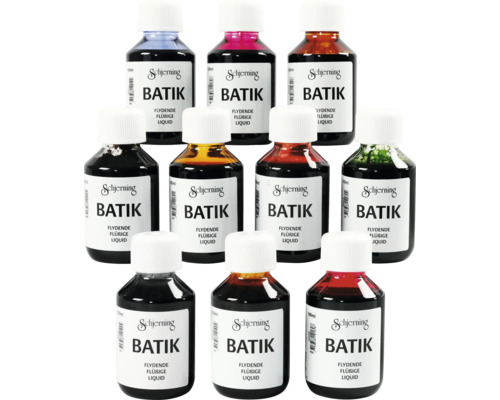 Set de couleurs pour batik 10x100 ml