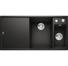 Spüle Blanco AXIA III 6 S 1000 x 510 mm schwarz ohne Multifunktionsschale 525850 1 Spülbecken Becken rechts Mit Restebecken Mit Tropffläche