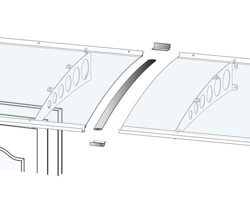 Verbindungsstück für Vordach