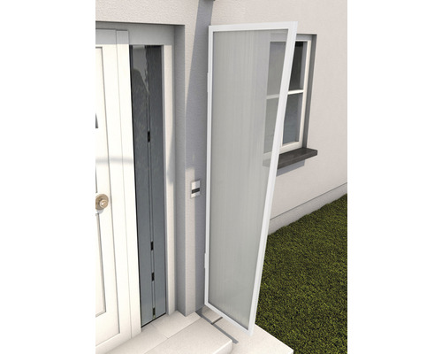 Cache latéral B1 blanc polycarbonate clair Cache latéral B1 blanc polycarbonate clair