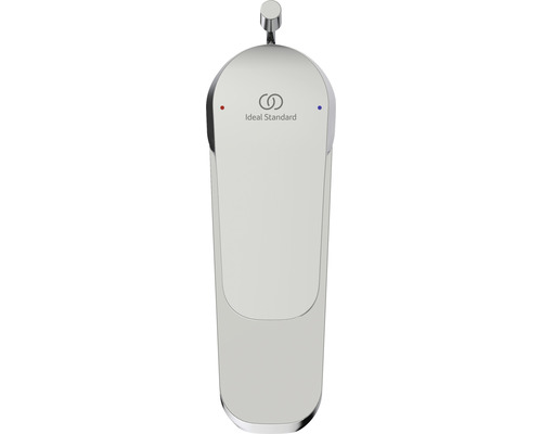 Logo Ideal Standard sur un robinet de lavabo