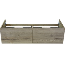 Waschtischunterschrank Sanox Frozen Frontfarbe eiche natur BxHxT 140 x 40 x 45 cm