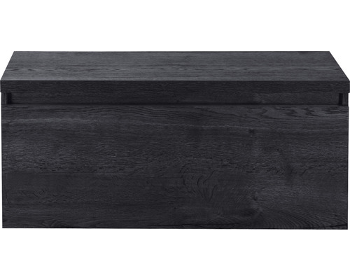 Meuble sous-vasque Sanox Frozen couleur de façade black oak chêne noir 100,2 x 43,6 x 45 cm Meuble sous-vasque Sanox Frozen couleur de façade black oak chêne noir 100,2 x 43,6 x 45 cm