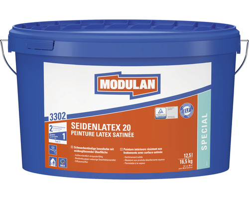 Seau de peinture d''intérieur Modulan Seidenlatex 20
