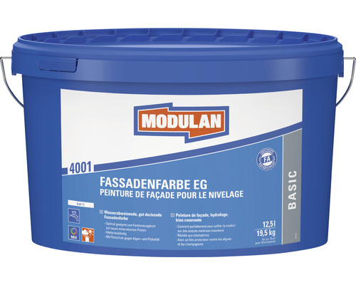 MODULAN 4001 Fassadenfarbe EG weiß 12,5 l