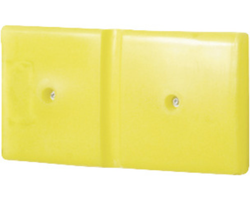 Profilé de protection mural 500 plastique jaune 500x50x250 mm 2 pièces