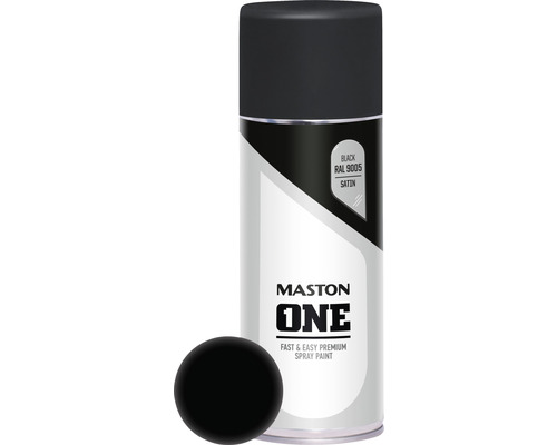 Laque à pulvériser ONE Maston satin noir 400 ml