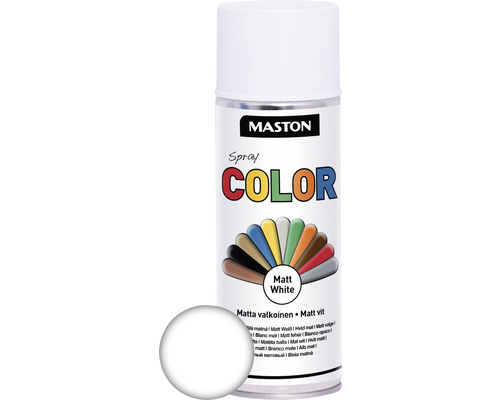 Laque à pulvériser Color Maston mat blanc 400 ml-0