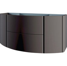 Waschtischunterschrank Eden 121 cm talpa-grau matt montiert