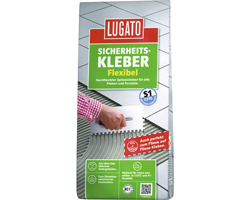 Colle à carrelage Lugato colle de sécurité flexible S1/C2TE 5 kg-0