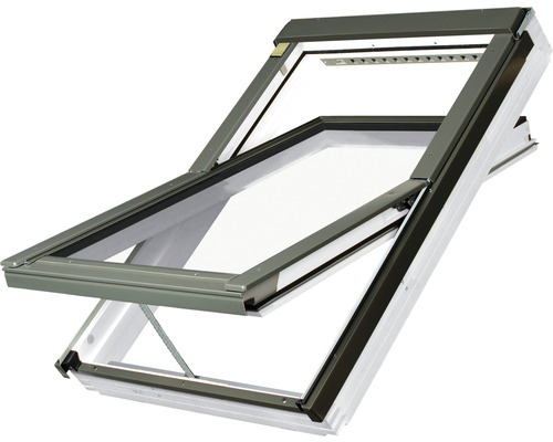 Fenêtre à ouverture par rotation Fakro FTU-V U3 Z-Wave 55x78 cm Fenêtre de toit ouverte pour installation dans le toit