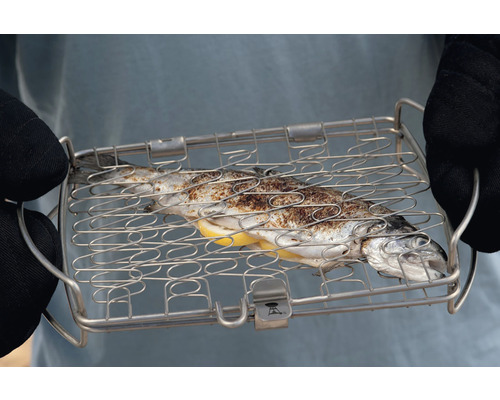 Weber Fisch- und Luxemburg - Grillkorb Gemüsehalter klein Grillguthalter HORNBACH Fischgriller