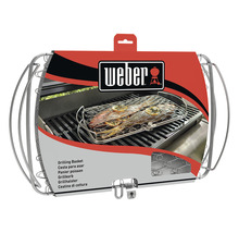 Support pour poisson et légumes Support pour grillades Panier de barbecue Weber grand modèle-thumb-3