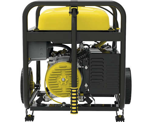 Générateur électrique avec réservoir jaune et cadre noir