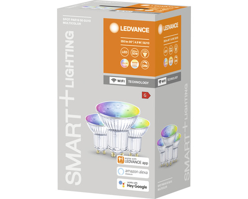 LEDVANCE Smart Plus Lighting Spot PAR16 50 GU10 Multicolor im Karton