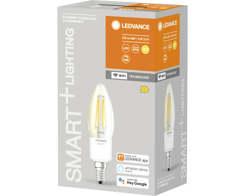 LEDVANCE Filament Classic B40 E14 dimmbare LED Lampe in Verpackung