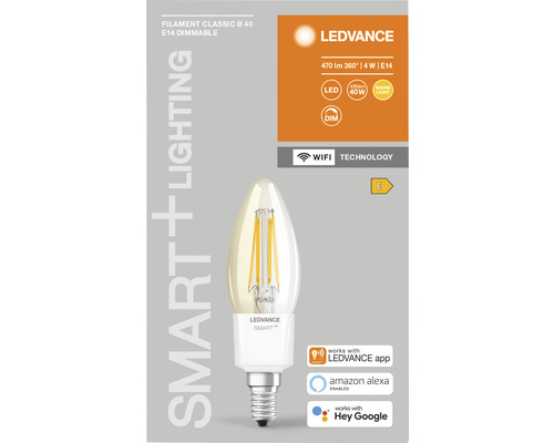 LEDVANCE Filament Classic B 40 E14 dimmbare LED Lampe
