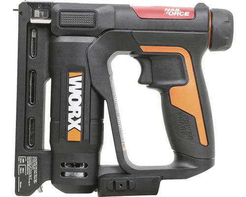 Cloueuse et agrafeuse sans fil WORX 20V Nailforce WX843.9, sans batterie ni chargeur Cloueuse et agrafeuse sans fil WORX 20V Nailforce WX843.9, sans batterie ni chargeur