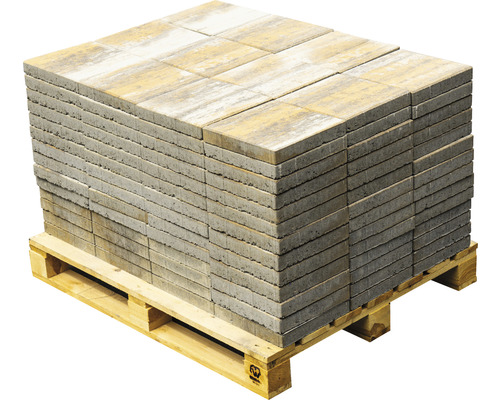 Pflastersteine auf einer Palette für den Garten- und Landschaftsbau
