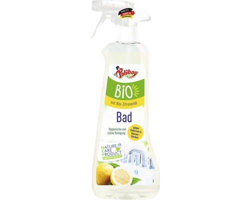 Nettoyant de salle de bains Poliboy Bio avec huile de citron 500 ml