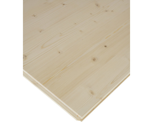 Panneau de pose à 3 couches épicéa 1250x625x19 mm Panneau en bois d''épicéa