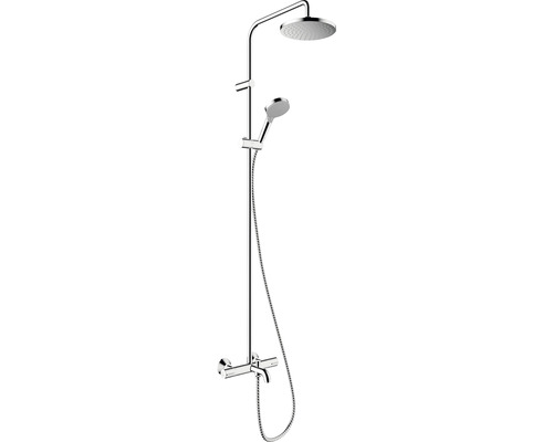 Colonne de douche avec thermostat de baignoire hansgrohe VERNIS BLEND Showerpipe 200 1jet chrome brillant 26274000