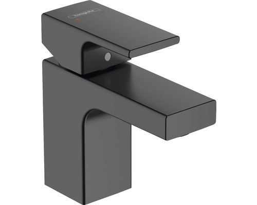 hansgrohe Waschtischarmatur VERNIS SHAPE 70 schwarz matt mit Zugstange 71560670 Hansgrohe Logo Waschtischarmatur in Aufsatzmontage