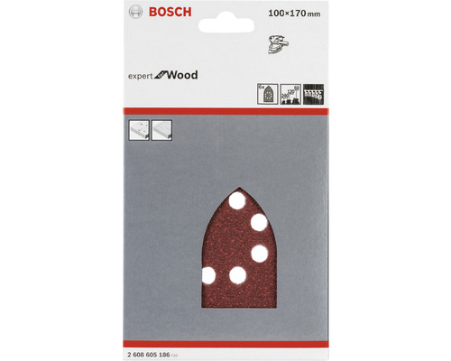 Bosch Expert Holz Schleifpapier Set, Körnung 60-240