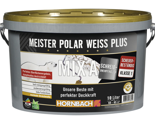 HORNBACH Meister Polarweiß Plus konservierungsmittelfrei im Wunschfarbton mischen lassen HORNBACH Meister Polarweiß Plus konservierungsmittelfrei im Wunschfarbton mischen lassen