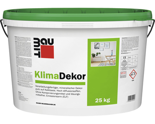 Enduit à la chaux pâteux Baumit KlimaDekor avec structure granulée 1 mm blanc 25 kg-0