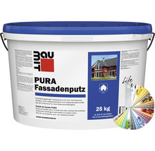 Crépi de façade résine synthétique Baumit avec structure grattée Pura 1,5 mm coloré 25 kg-thumb-0