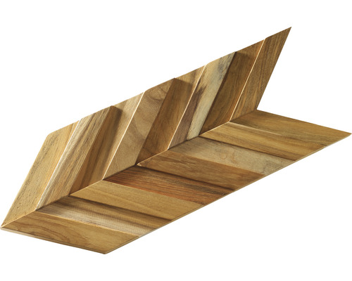 Dekorplatte aus Holz in Pfeilform