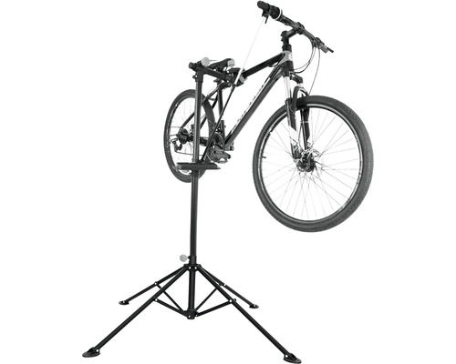 Fahrrad auf einem Fahrradreparaturständer